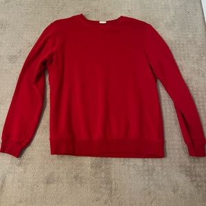 Red crewneck, size medium